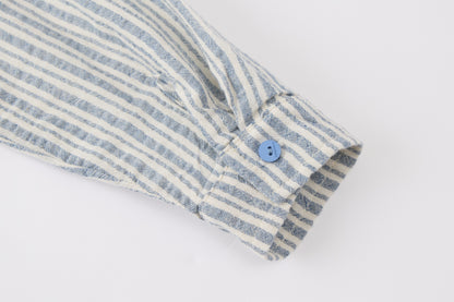 Baby Boys Knit Cardigan-Brown-House Embroidery Sleeves and Denim Pants Set
