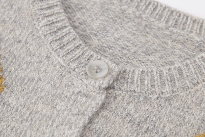 Baby-boy-grey-cardigan-teacup-shirt-embroidered-pants-set