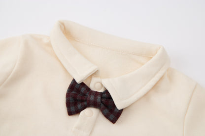 Baby Boys Hooded Vest Set-Burgundy Plaid-Button-Up Vest with Matching Pants and Inner Shirt