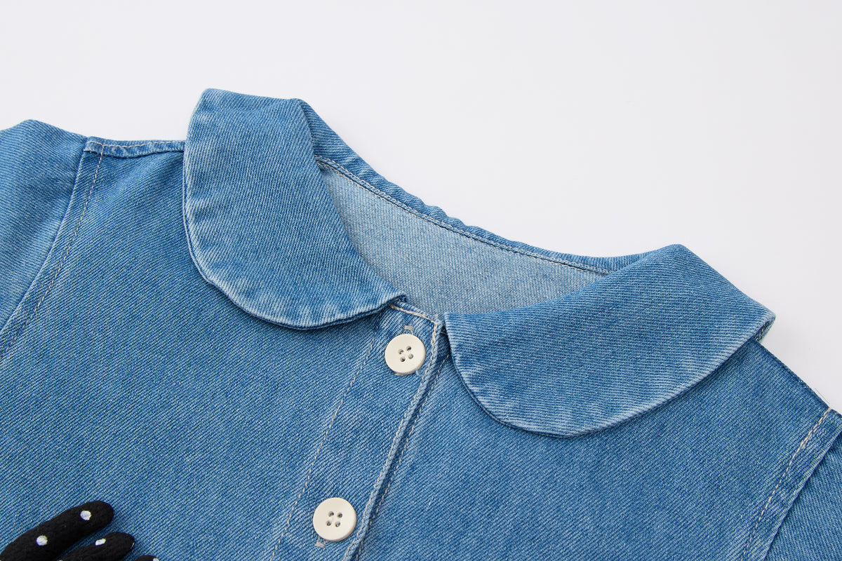 Baby-girls-blue-pink-denim-jacket-tutu-skirt-set