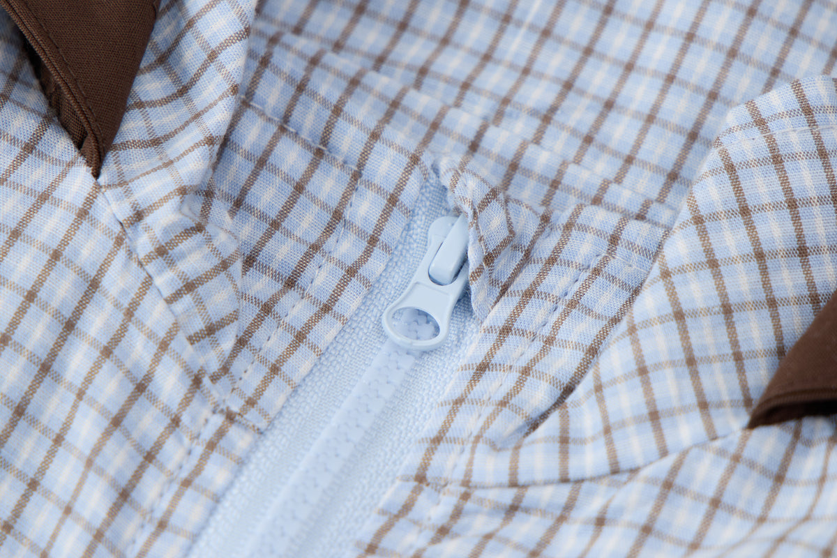 kids-blue-gingham-hooded-jacket-and-denim-pants-set