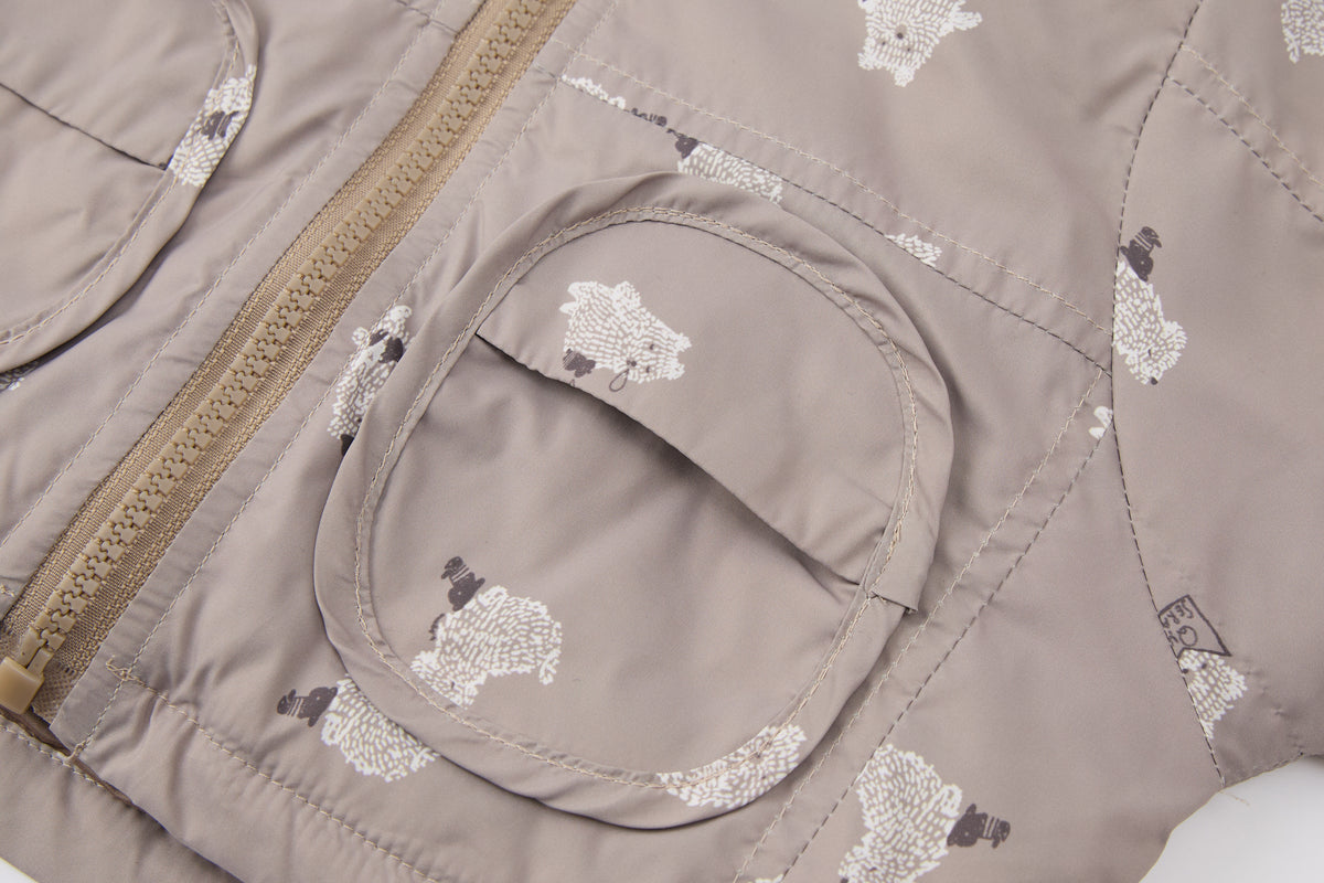 Baby-boy-brown-beige-bear-jacket-shirt-pants-set