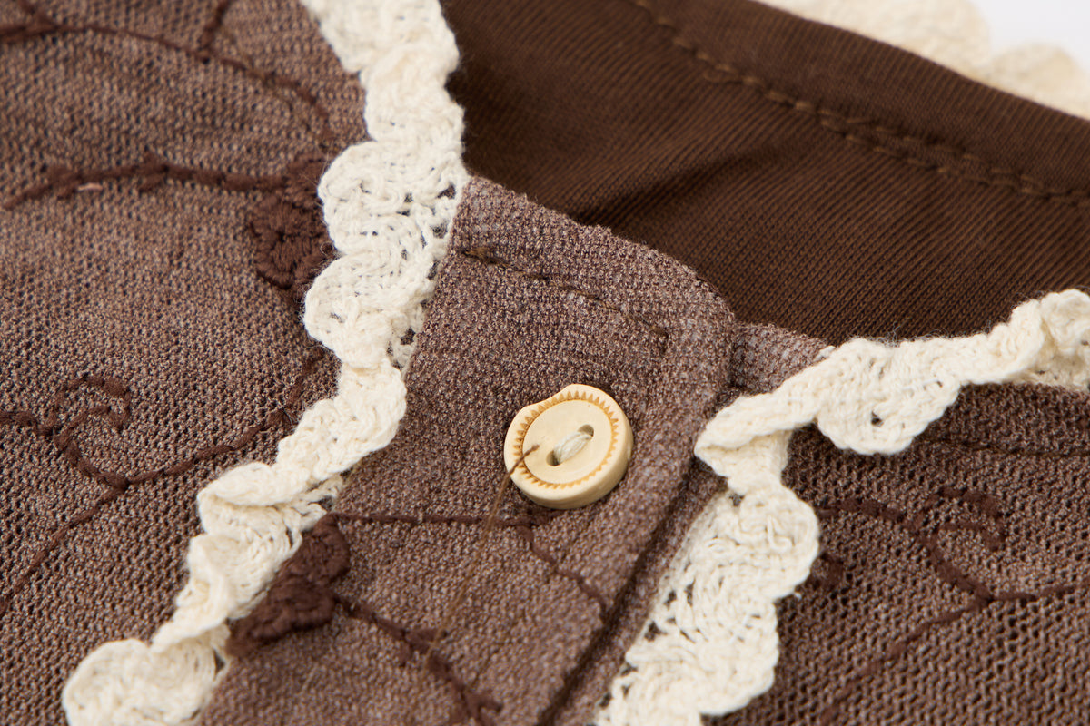 Baby-girl-brown-apricot-floral-jacket-pants-set