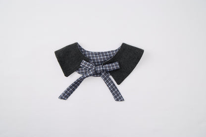 Baby-girl-dark-grey-woolen-jacket-shirt-pleated-skirt-set
