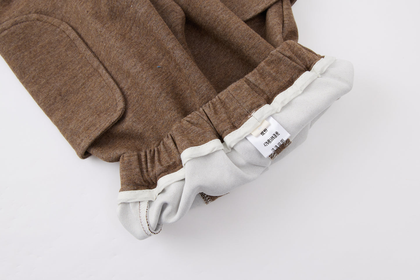 Baby-boy-brown-beige-bear-jacket-shirt-pants-set
