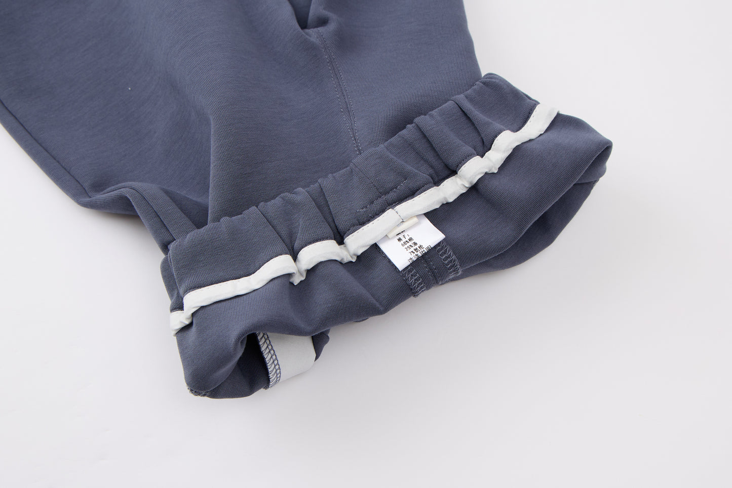 Baby Boys Sweatshirt-Light Grey-Hanging Animal Cartoon Print and Dark Blue Pants Set