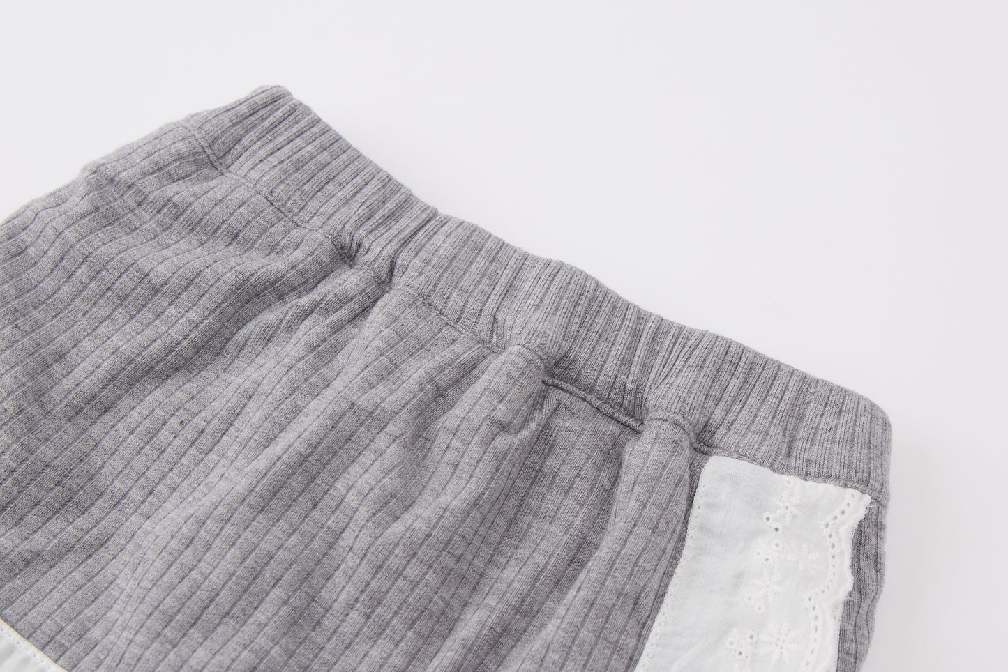Baby-girl-grey-layered-lace-top-flare-pants-set