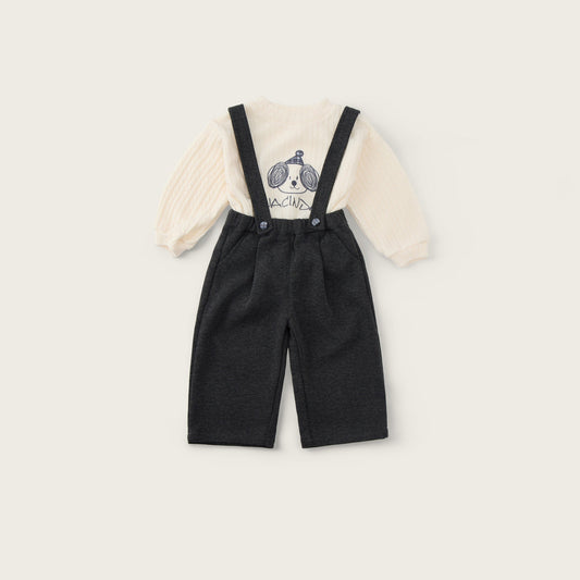baby-boy-apricot-grey-dog-embroidery-overalls-set