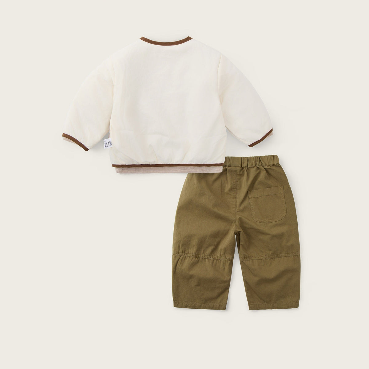 baby-boy-apricot-khakibrown-padded-jacket-shirt-pants-set