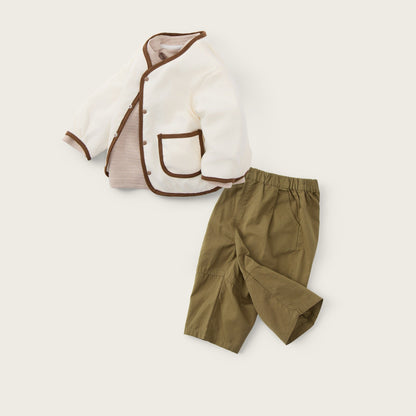baby-boy-apricot-khakibrown-padded-jacket-shirt-pants-set