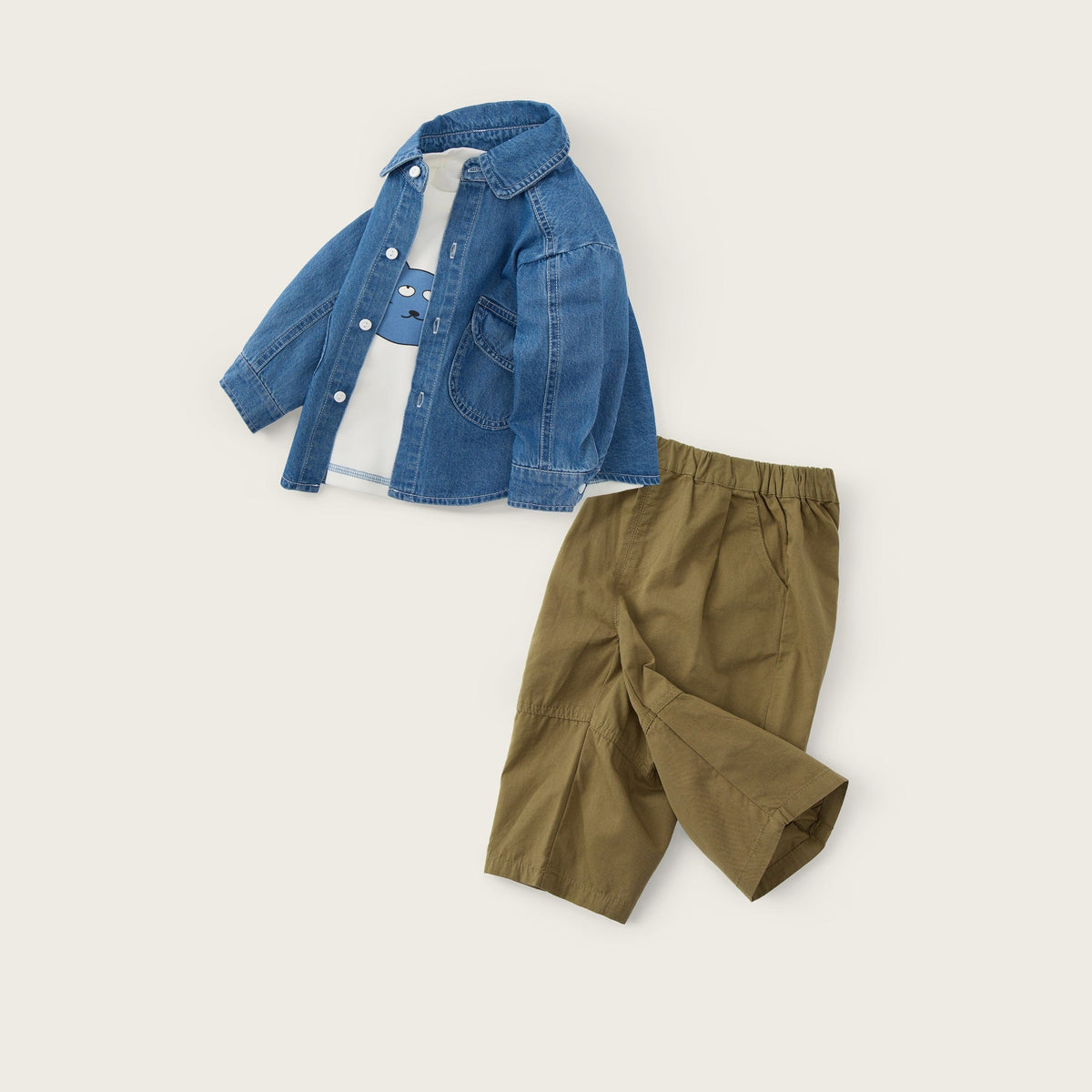 baby-boy-blue-khakibrown-denim-jacket-cat-shirt-pants-set