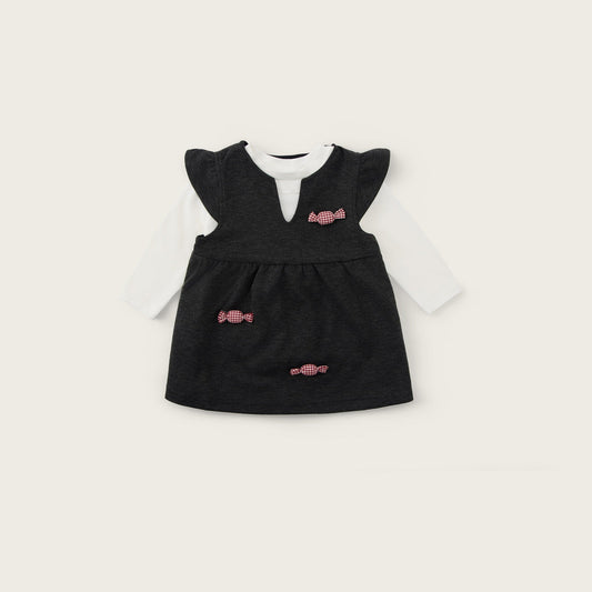Baby-girl-grey-white-candy-top-embroidered-shirt-set