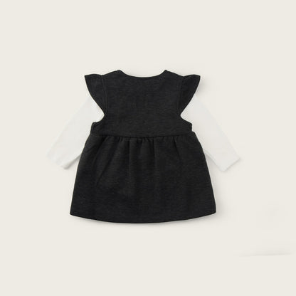 Baby-girl-grey-white-candy-top-embroidered-shirt-set