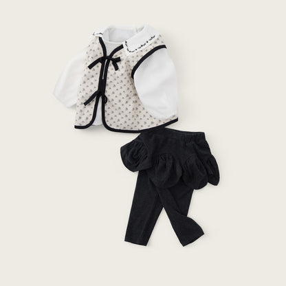 Baby-girl-grey-white-floral-vest-embroidered-top-pants-set