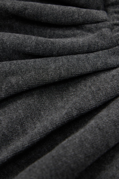 Baby-girl-dark-grey-woolen-jacket-shirt-pleated-skirt-set