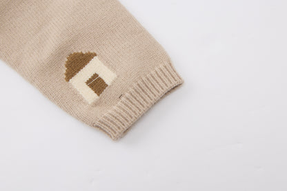 baby-boy-apricot-brown-house-cardigan-shirt-pants-set