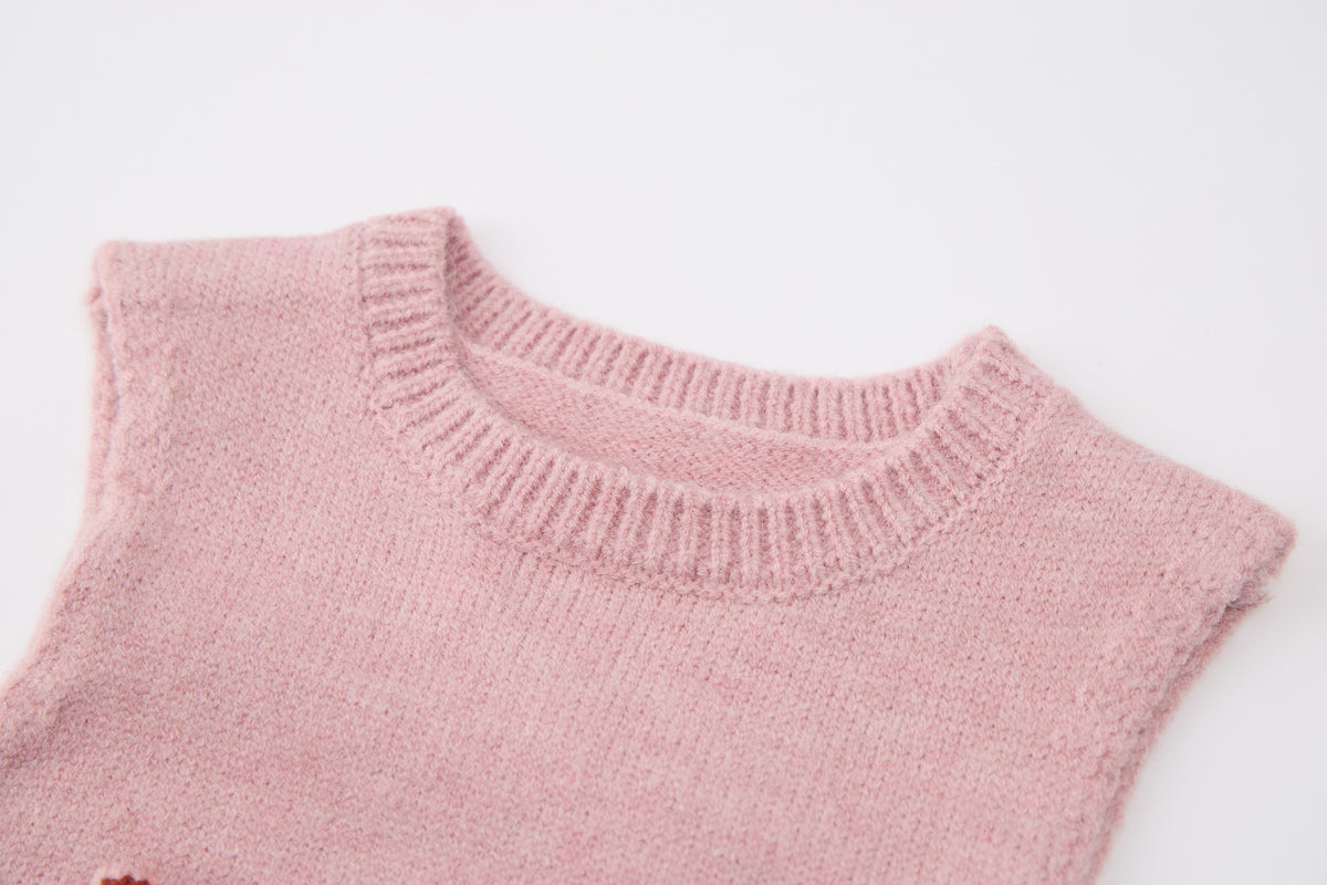 baby-girl-skirt-set-pink-cream-black-bunny-sweater-vest-tutu