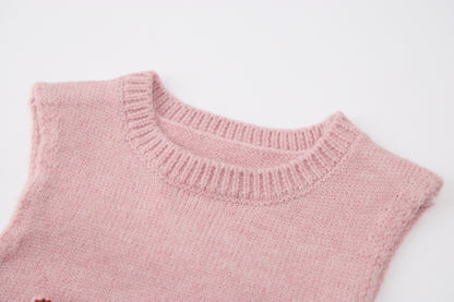 baby-girl-skirt-set-pink-cream-black-bunny-sweater-vest-tutu