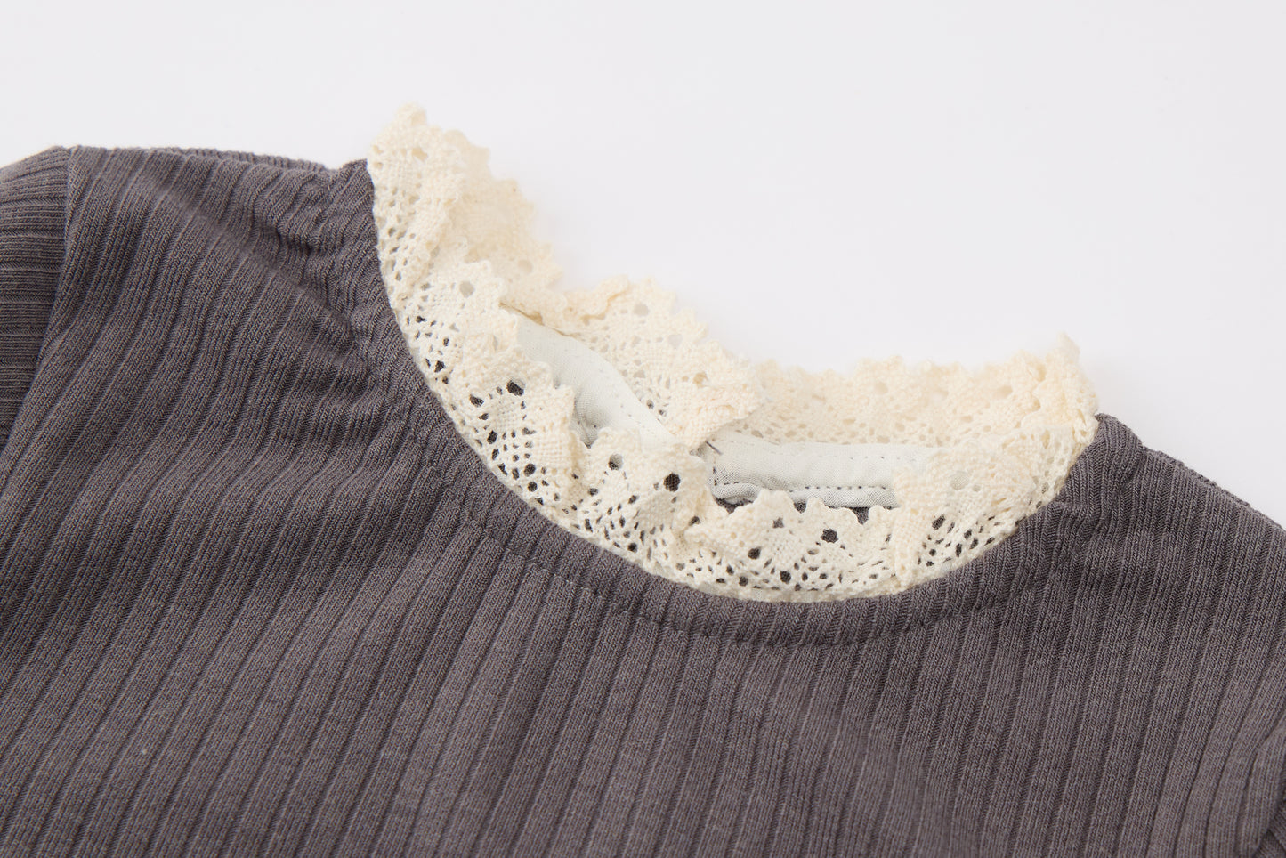 Baby-girl-grey-layered-lace-top-flare-pants-set