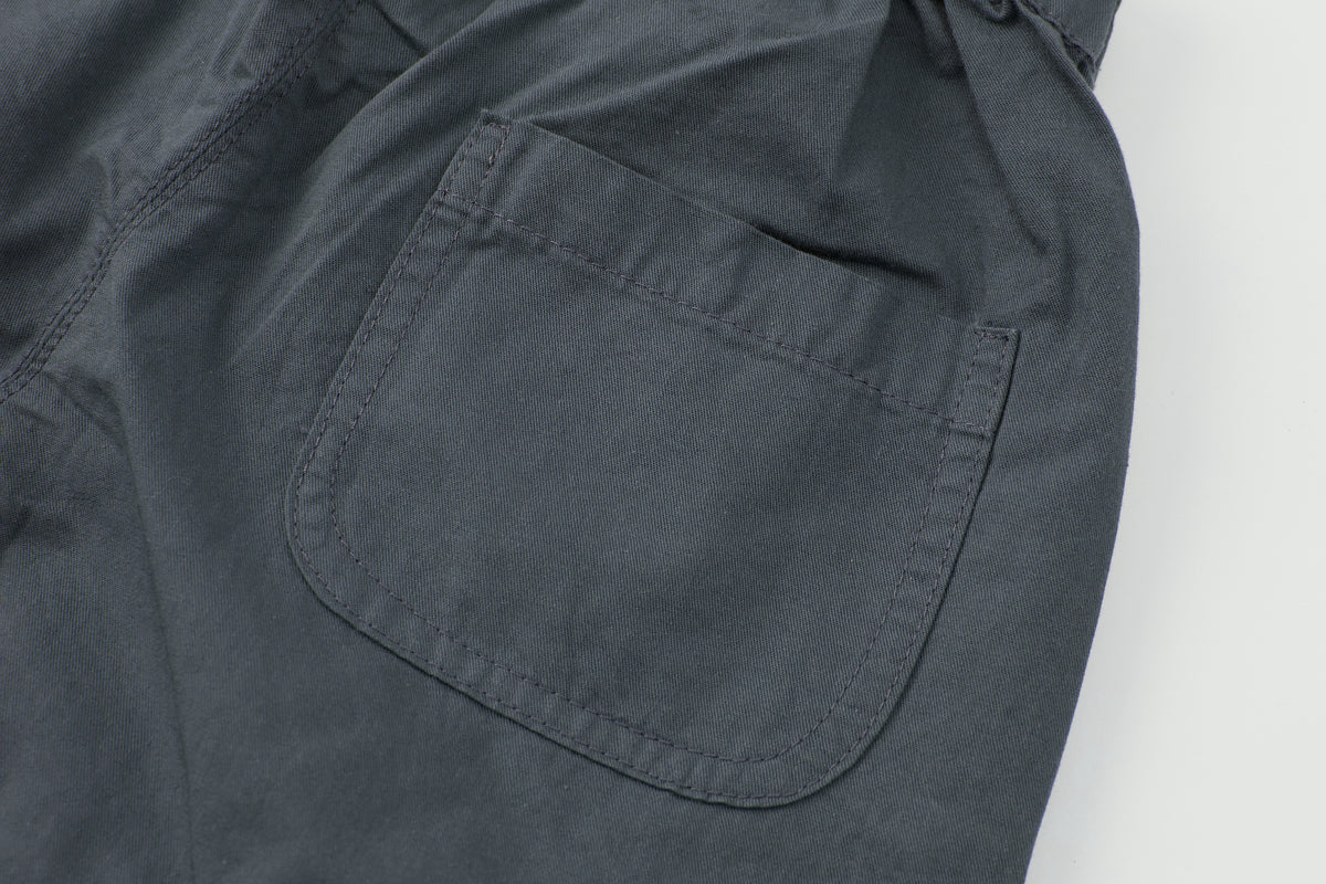 Baby Boys Cardigan Set-Dark Grey-V-Neck Textured Cardigan with Pocket Patches and Matching Pants