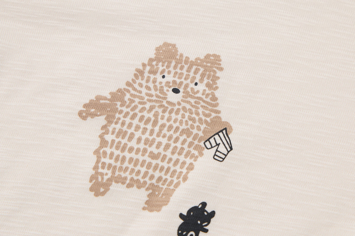 Baby-boy-brown-beige-bear-jacket-shirt-pants-set