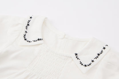 Baby-girl-grey-white-candy-top-embroidered-shirt-set
