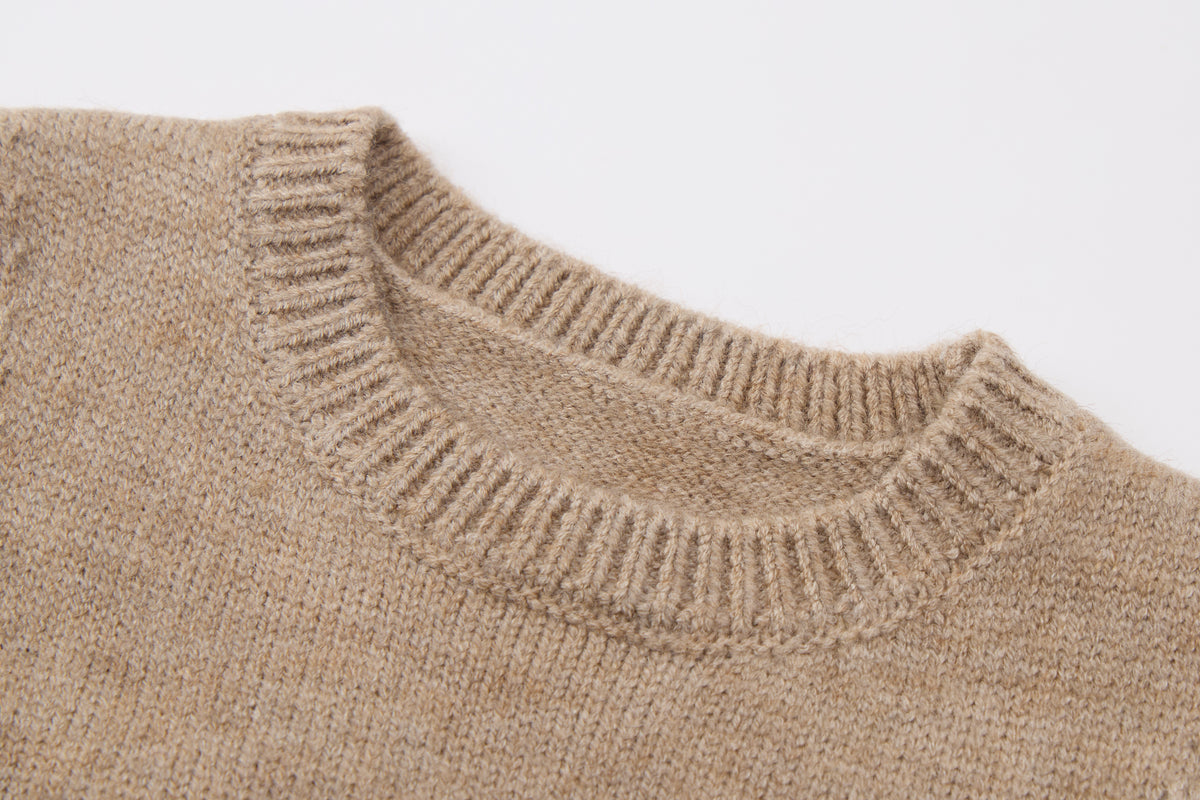 Baby Girls Knit Vest-Khaki and Brown-Rabbit Face Embroidery with White Top and Tulle Skirt Leggings Set