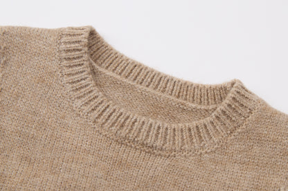Baby Girls Knit Vest-Khaki and Brown-Rabbit Face Embroidery with White Top and Tulle Skirt Leggings Set