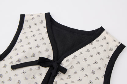 Baby-girl-grey-white-floral-vest-embroidered-top-pants-set